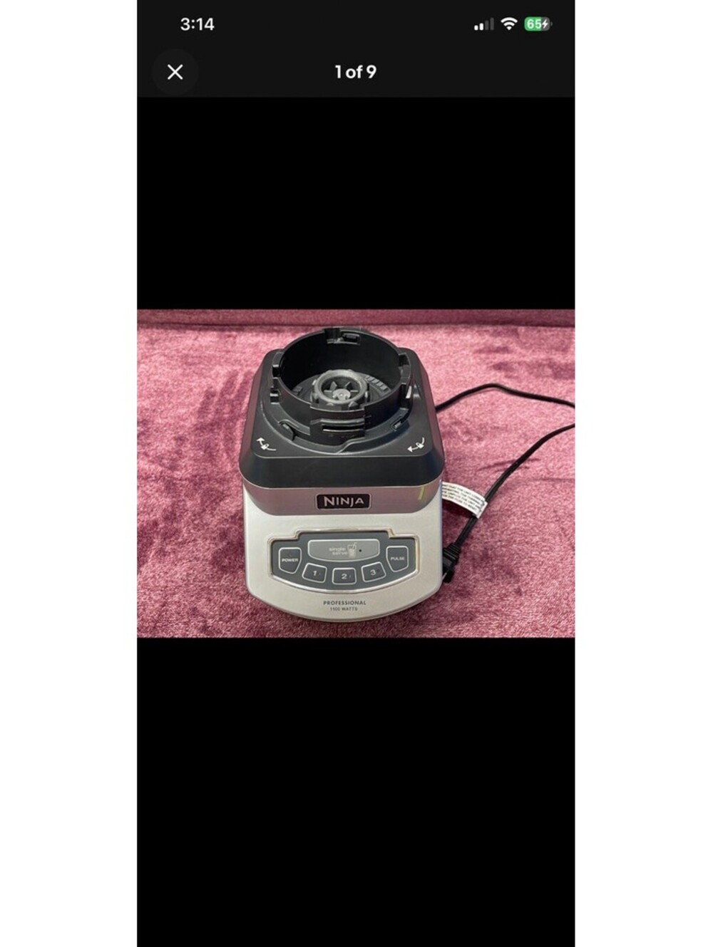 Ninja Professional 1100 Watts Model BL660 30 Blender Base Parts Only